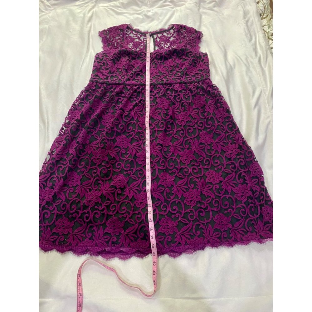 Adrianna Papell Mulberry Lace Sheath Dress Size 18w View 5